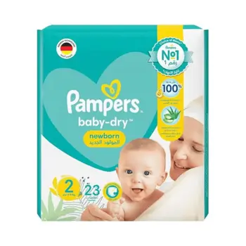 Pampers Rash Protection Taped Diapers, Size 2, 3-8 23Pieces