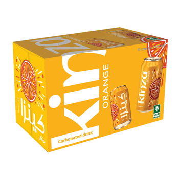 Kinza Soft Drink Orange 360ml × 6 pcs