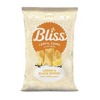 Kitco Bliss Lemon & Black Pepper Lentil Chips 135g