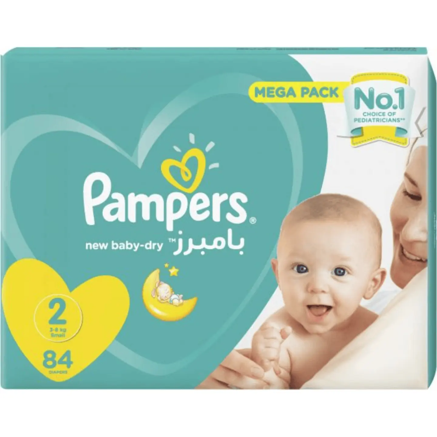 Pampers Size Pampers Active Dry Pampers Baby Dry Pampers No2 Baby Diapers, 2, Active Baby, Pampers, 4-8 Kg,  94 Pieces