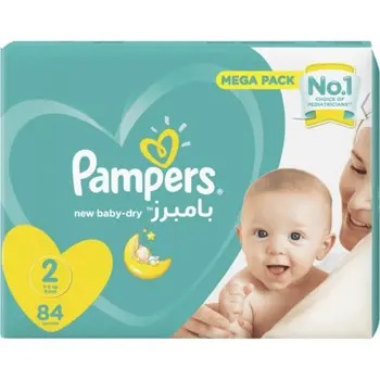 Pampers Baby-Dry & Active Diapers Size 2 84 Pieces