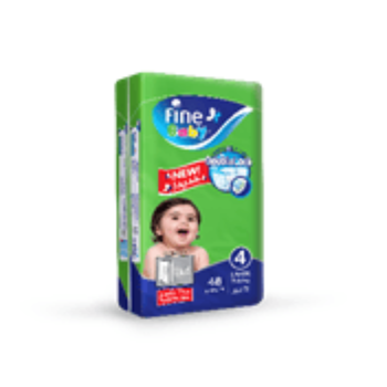 Fine Baby Diapers Size 4 Large 48Pieces