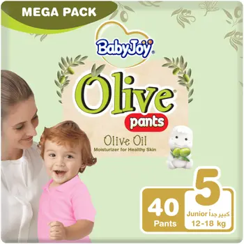 Baby Joy Culotte No.5 Junior Mega Pack with Olive Oil 40Pieces