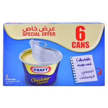 Kraft Cheddar Cheese Can 6×100g