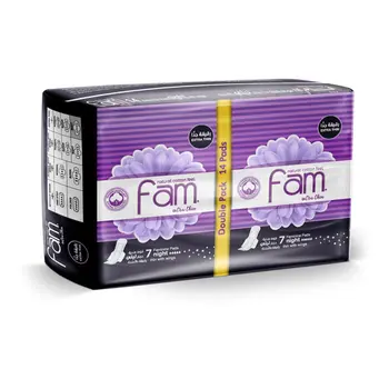 Fam Extra Thin Sanitary Pads 14 Pieces