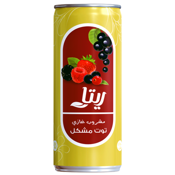 ريتا مشروب غازي بالتوت المشكل 240مل