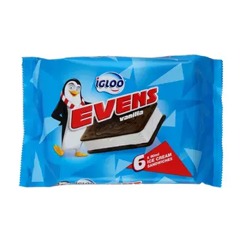 Igloo Evens Vanilla Sandwich 6x90ml