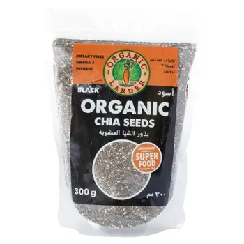 لاردر بذور الشيا العضوية السوداء 300جرام