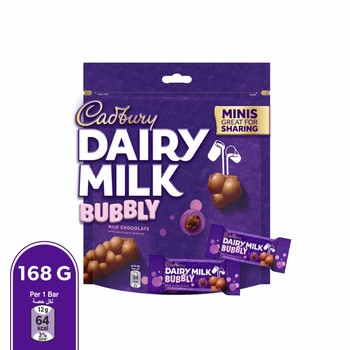 Cadbury Dairy Milk Bubbly Milk Chocolate 156g