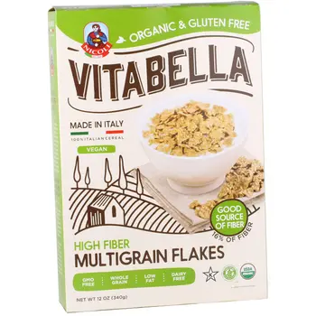 Vitabella Organic High Fiber Multigrain Corn Flakes 340g