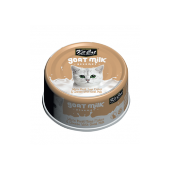 كت كات طعام رطب للقطط بالتونة والجبن وحليب الماعز 70جرام