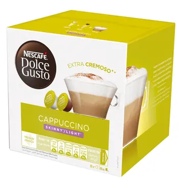 نسكافيه دولتشي غوستو كبسولات قهوة كابتشينو لايت 161.6 جرام 16x حبة