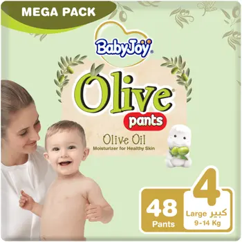 Baby Joy Culotte No.4 Large Mega Pack Olive Oil 48Pieces