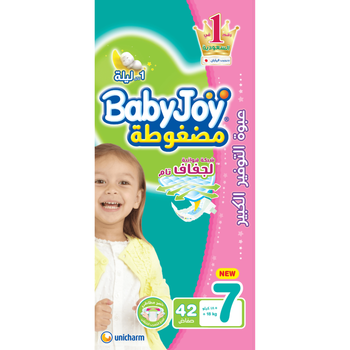 Babyjoy Size 7 Diapers 42 Pieces