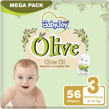 Baby Joy Healthy Skin Mega Pack Medium Size 3 12Kg 56Pieces