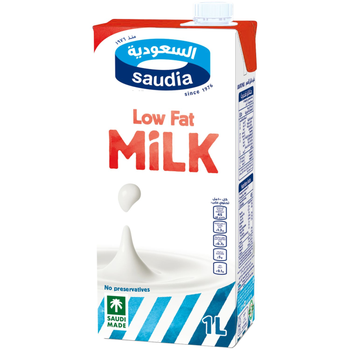 Saudia Low Fat Milk 1L