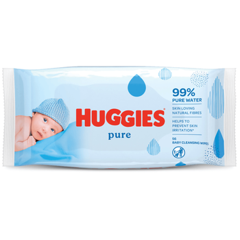 Huggies Pure Baby Wipes 56 Pieces