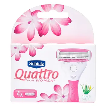 Schick Quattro Women's Blades Pink 4 Pieces