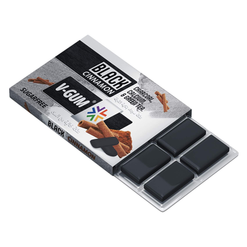 Vgum Black Cinnamon Sugarfree Chewing Gum 20g