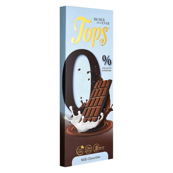 Tops Sugar-Free Milk Chocolate Bar 50g