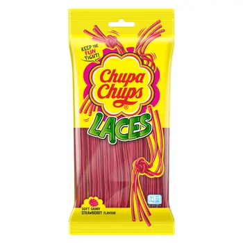 Chupa Chups Strawberry Laces Soft Candy 90g
