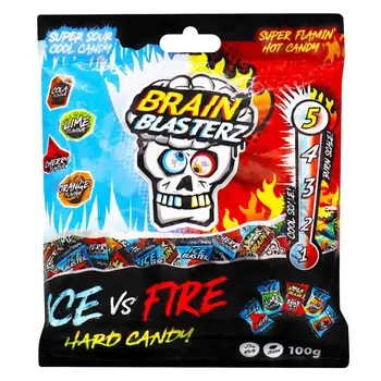 Brain Blasterz Ice Vs Fire Hard Candy 100g
