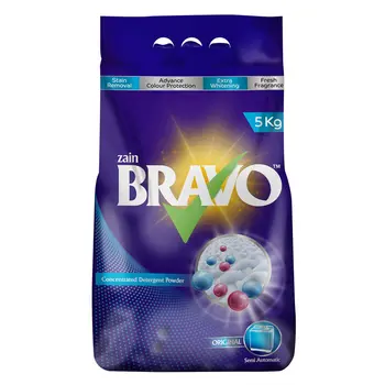 Zain Bravo Fresh Fragrance Detergent Powder 5kg