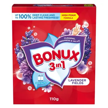 Bonux 3-in-1 Lavender Powder Detergent 110g