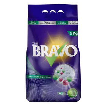 Zain Bravo Fresh Fragrance Detergent Powder 5kg
