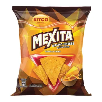 KITCO Mexita Nacho Cheese Tortilla Chips 23g