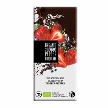 Meybona Organic Strawberry Pepper Dark Chocolate 100g