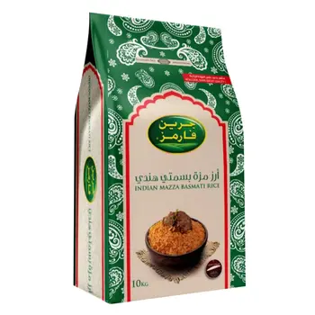 مزارع خضراء أرز بسمتي مازا هندي 10 كج
