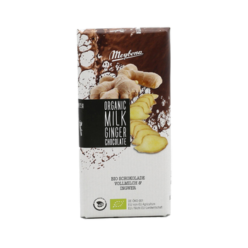 Meybona Organic Ginger Milk Chocolate 100g