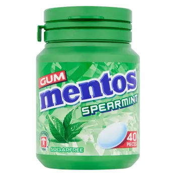 Mentos Spearmint Sugar-Free Gum 56g