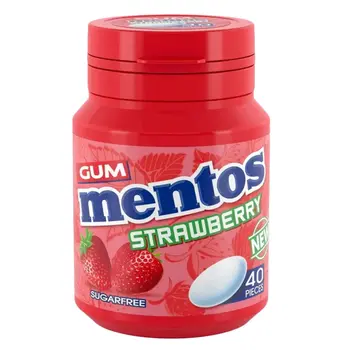 Mentos Sugar-Free Strawberry Gum 56g