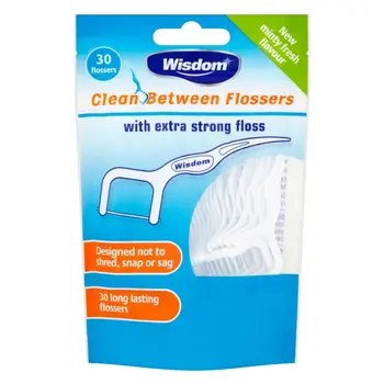 Wisdom Minty Fresh Dental Picks 30 Pieces