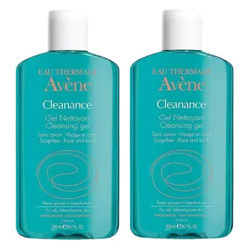 Avene Cleanance Soapless Cleansing Gel 2x200mL