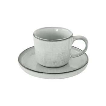 EASY LIFE Grey Tea Cup and Saucer Set 200ml