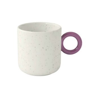 EASY LIFE White-Violet Porcelain Coffee Mug 350ml