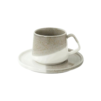 EASY LIFE Beige Porcelain Coffee Cup & Saucer 130ml