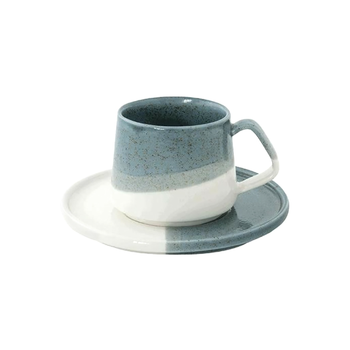 EASY LIFE Green Porcelain Coffee Cup & Saucer 130ml