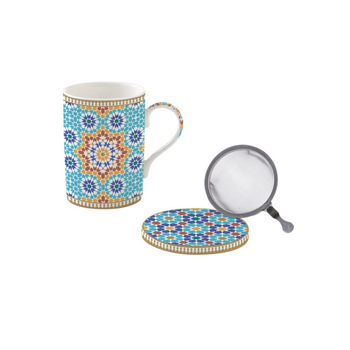 EASY LIFE Marrakech Design Cup & Saucer Infuser 350ml