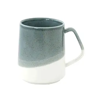 EASY LIFE Green-White Porcelain Coffee Mug 380ml