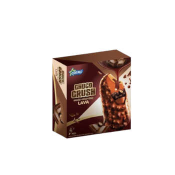 Cremo Choco Crush Lava Ice Cream Bar 4x65ml