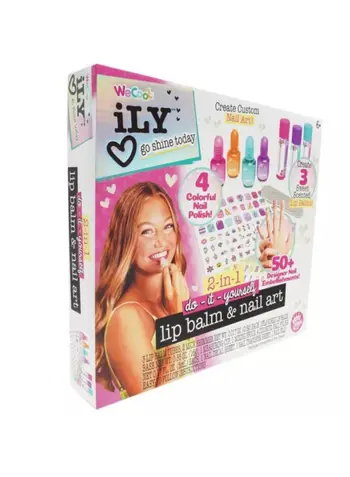Wecool iLY DIY Lip Balm & Nail Art Set Multicolor