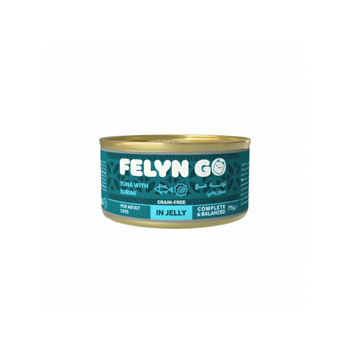 فلاين جو طعام رطب للقطط بالتونة مع السوريمي في الجيلي 75جرام