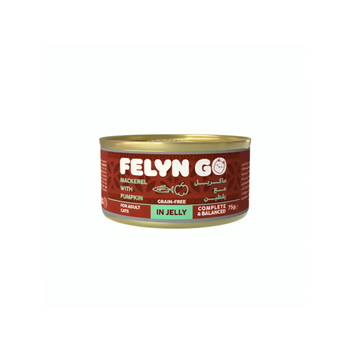 فلاين جو طعام رطب للقطط بالماكريل مع اليقطين في الجيلي 75جرام