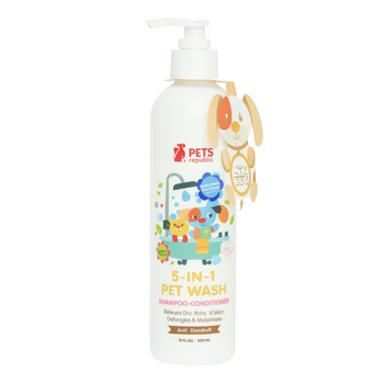 Pets Republic Bubble Gum 5-in-1 Pet Wash 500ml