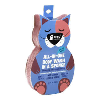 Pets Republic Cat-Shaped Wash Sponge 3.4 fl oz