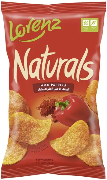 Lorenz Naturals Potato Mild Paprika Chips 110g